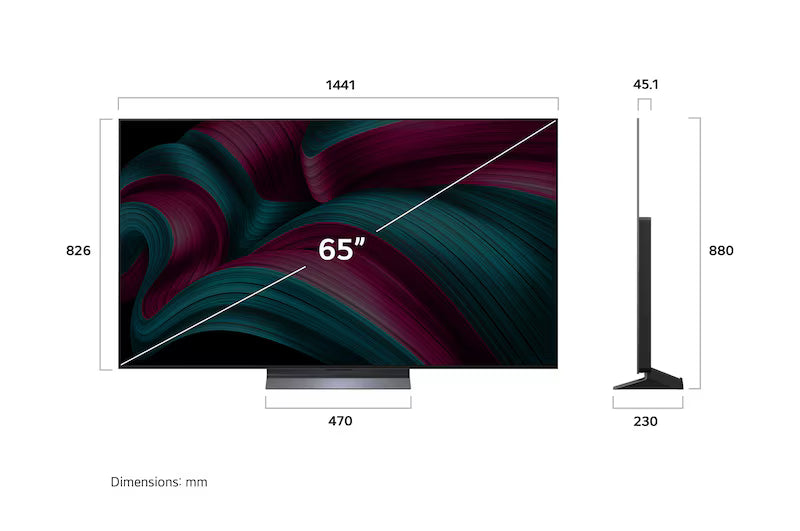 LG 65" C5 4K UHD HDR OLED Smart TV (OLED65C5PUA) - 2025