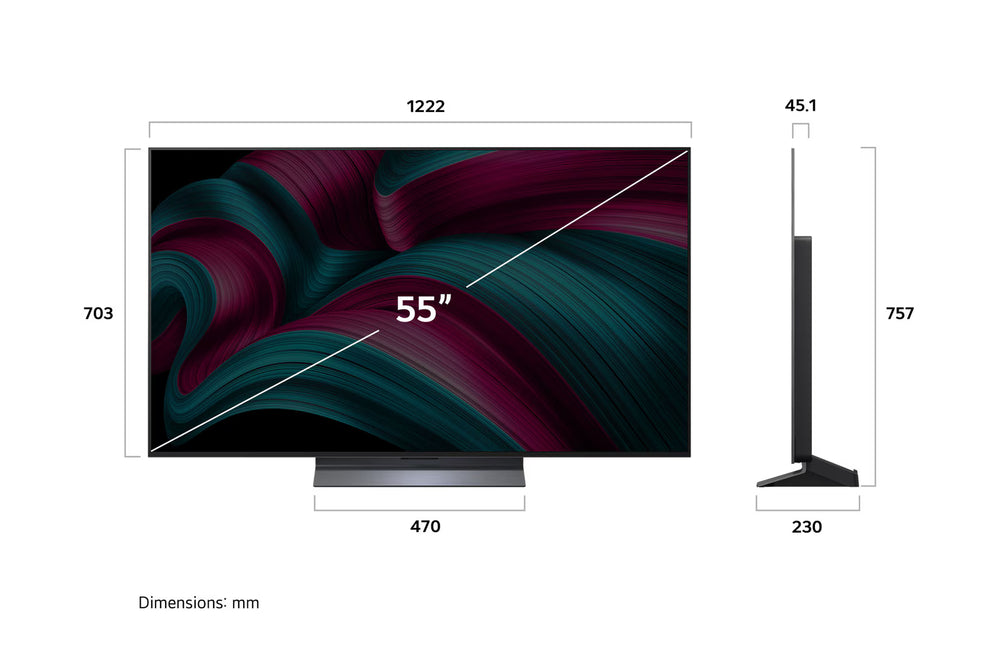 LG 55" C5 4K UHD HDR OLED Smart TV (OLED55C5PUA) - 2025