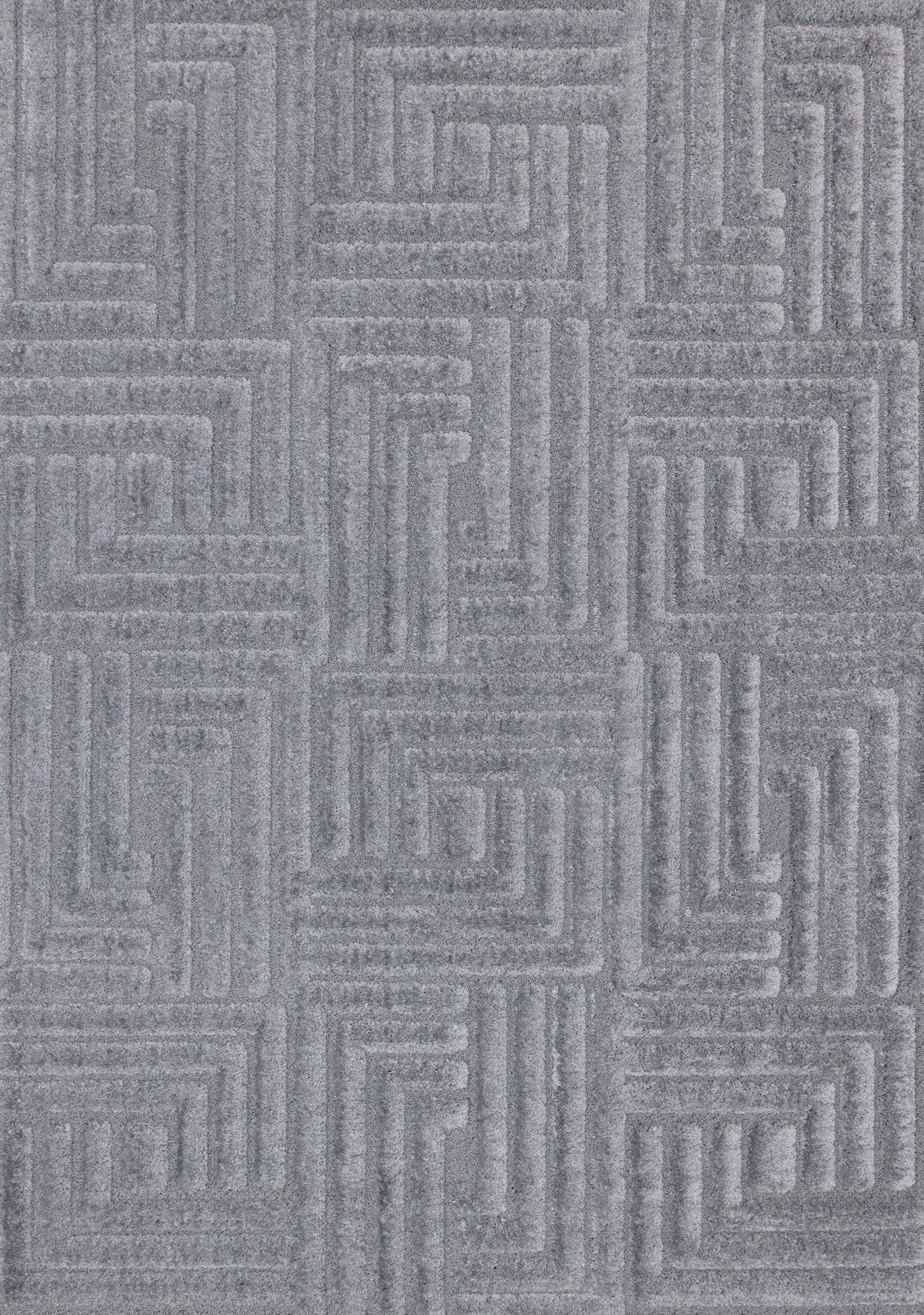 Luxe Blue Maze Design Rug