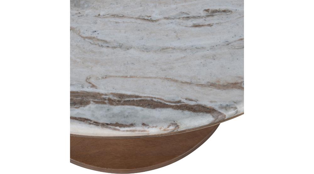 Martina Round Coffee Table in Walnut