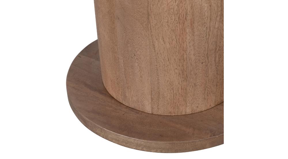 Martina Round Coffee Table in Walnut