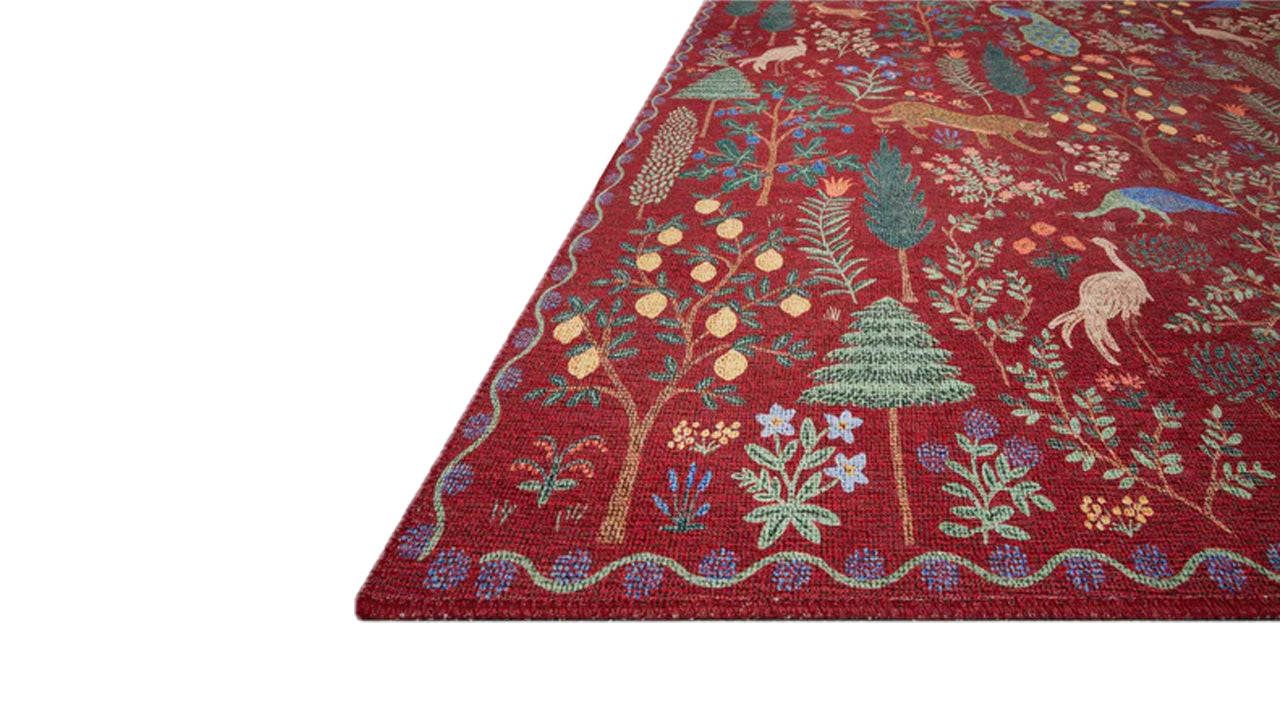 Menagerie Forest Crimson Rug