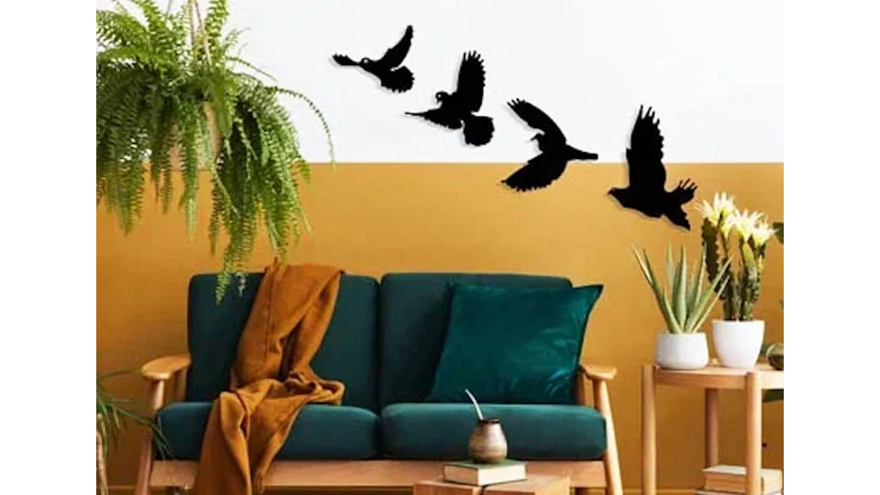 Flying Birds - Metal Wall Art