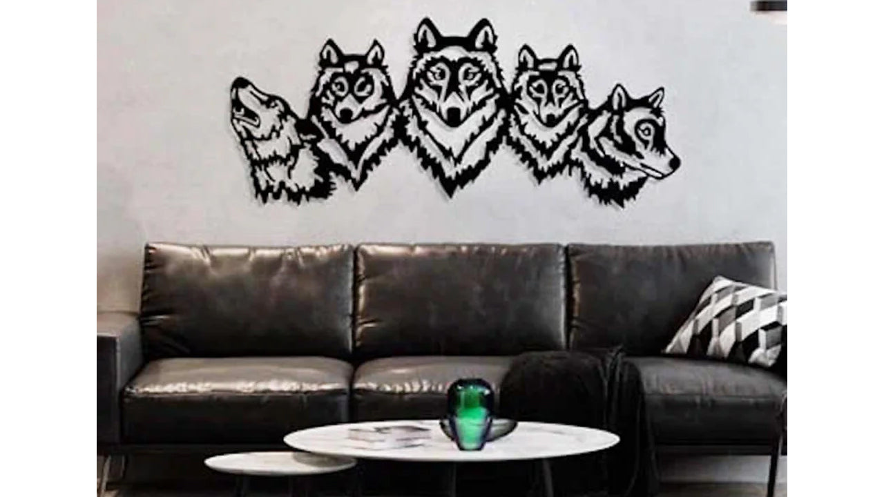 Wolf Pack - Metal Wall Art