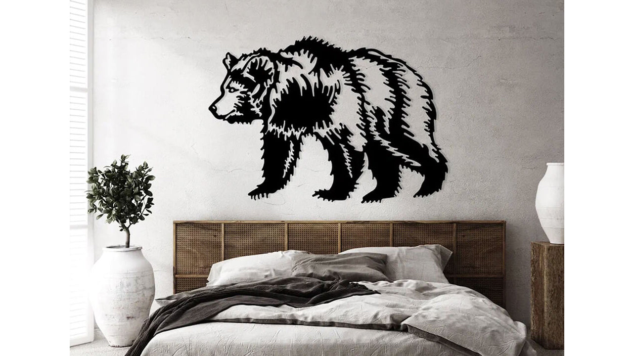 Bear - Metal Wall Art