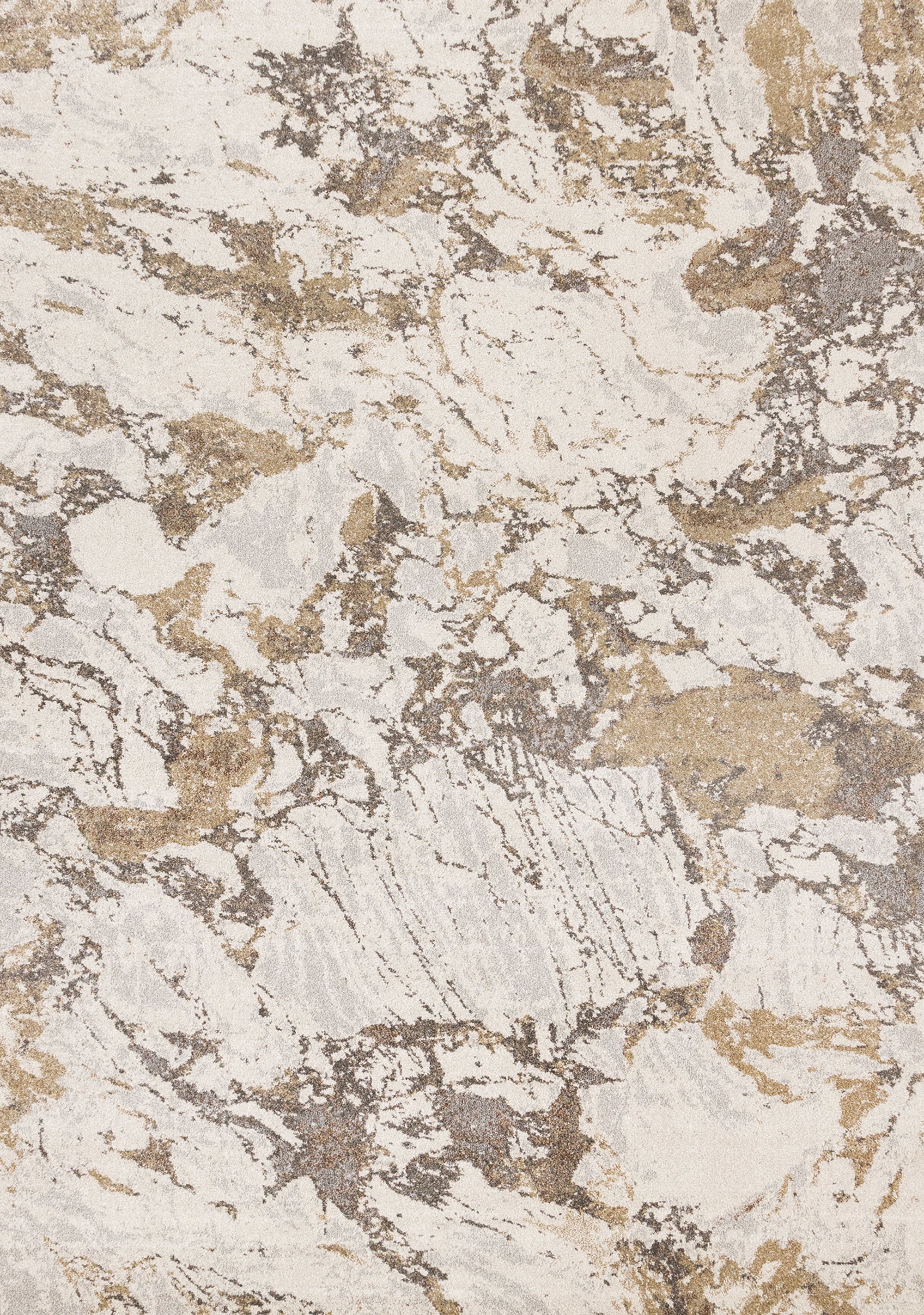 Mae White Grey Beige Marble Design Rug