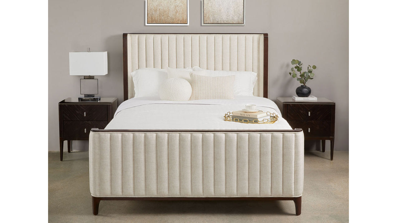 Majestic Bed - Beige Linen