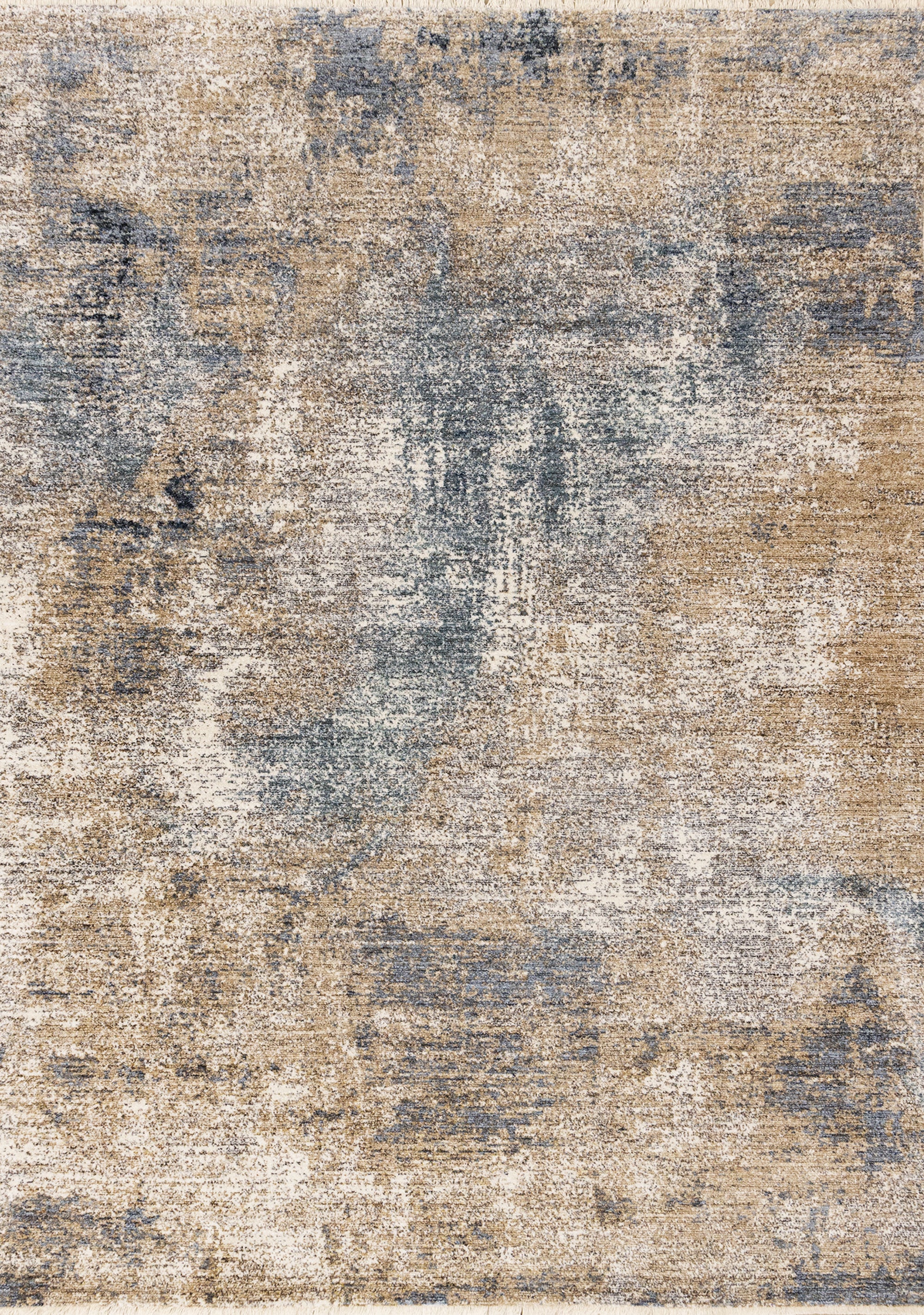 Marisa Blue Beige White Distressed Rug