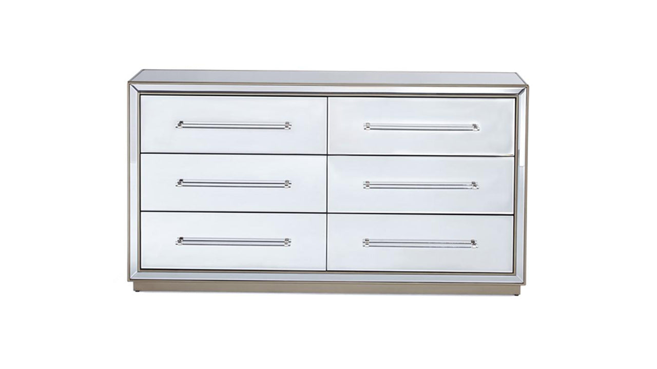 Mirror 6 Drawer Dresser