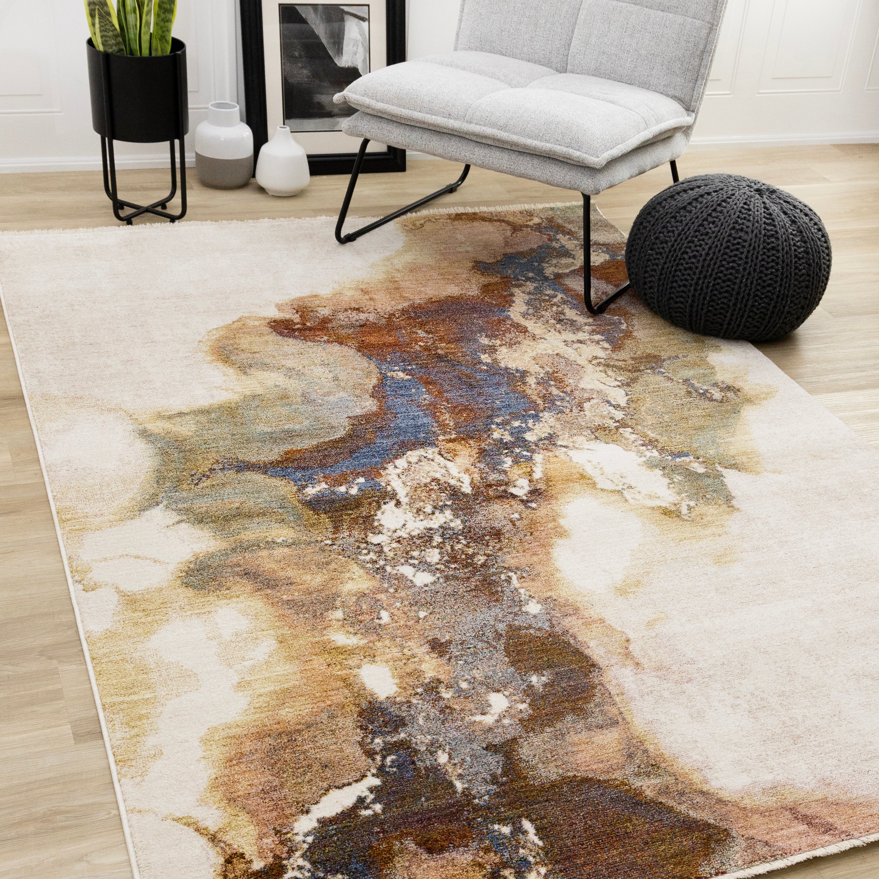 Muse Marble Grain Plush Rug