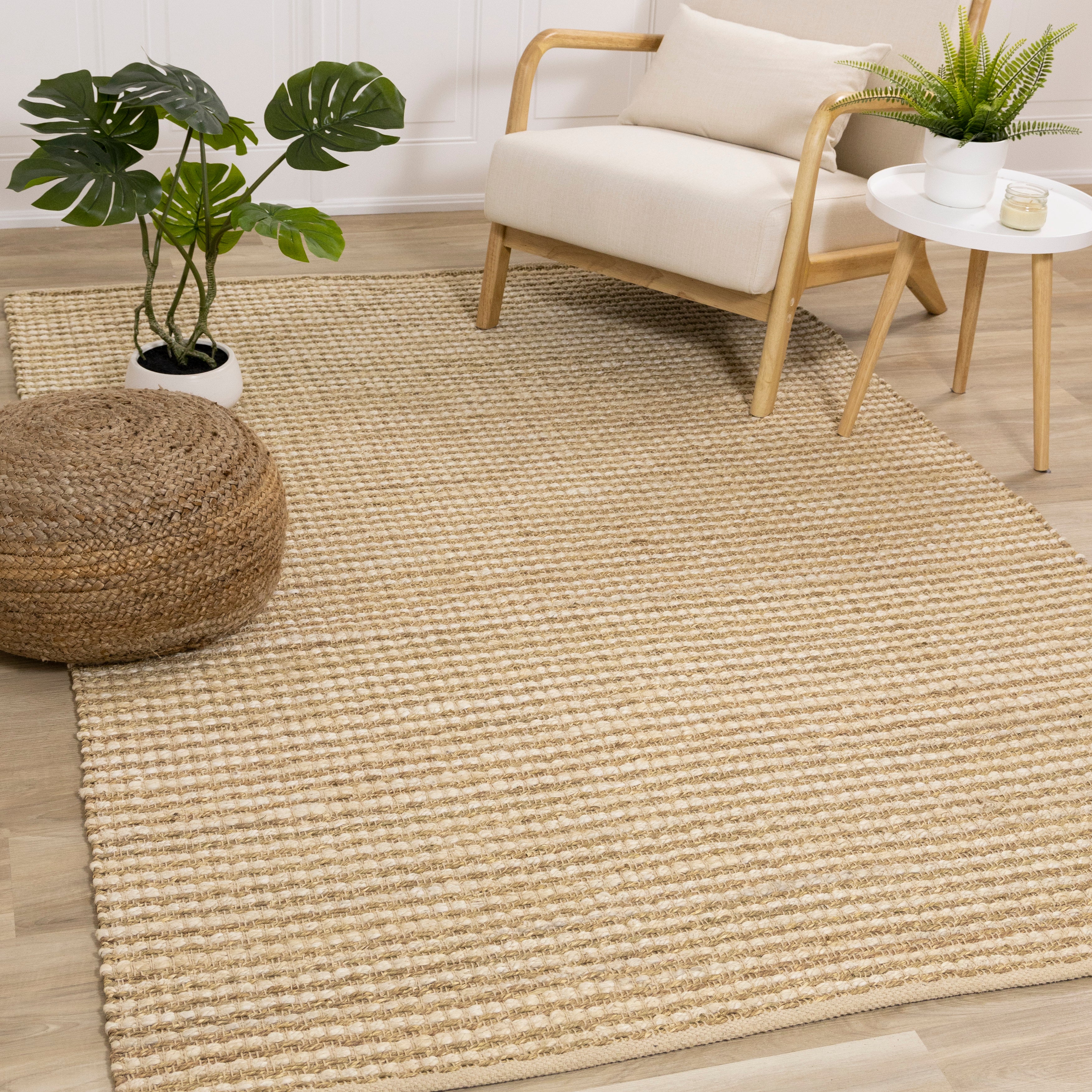 Naturals Beige Intricate Weave Rug