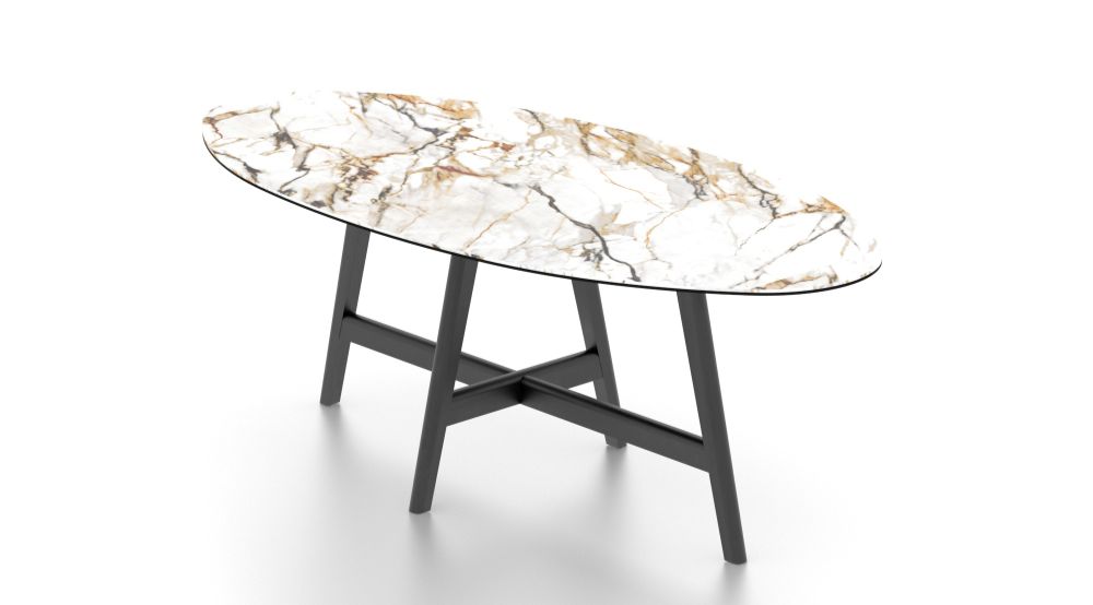Oval Porcelain Table – Base DV