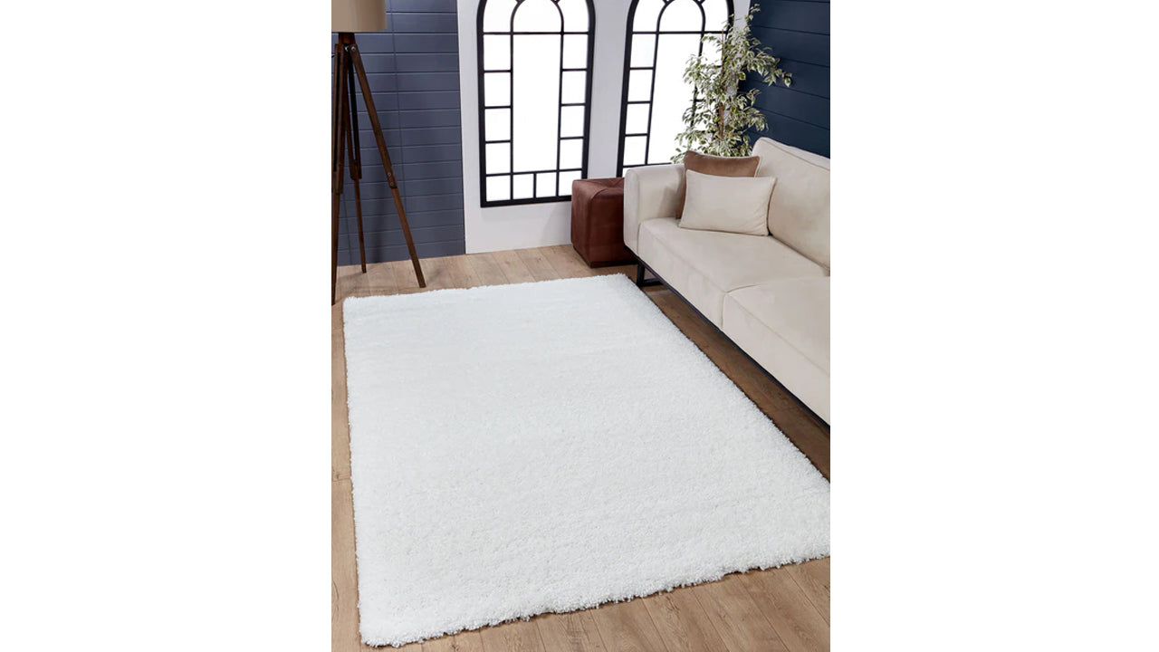 PLAIN SHAGGY 01800A WHITE