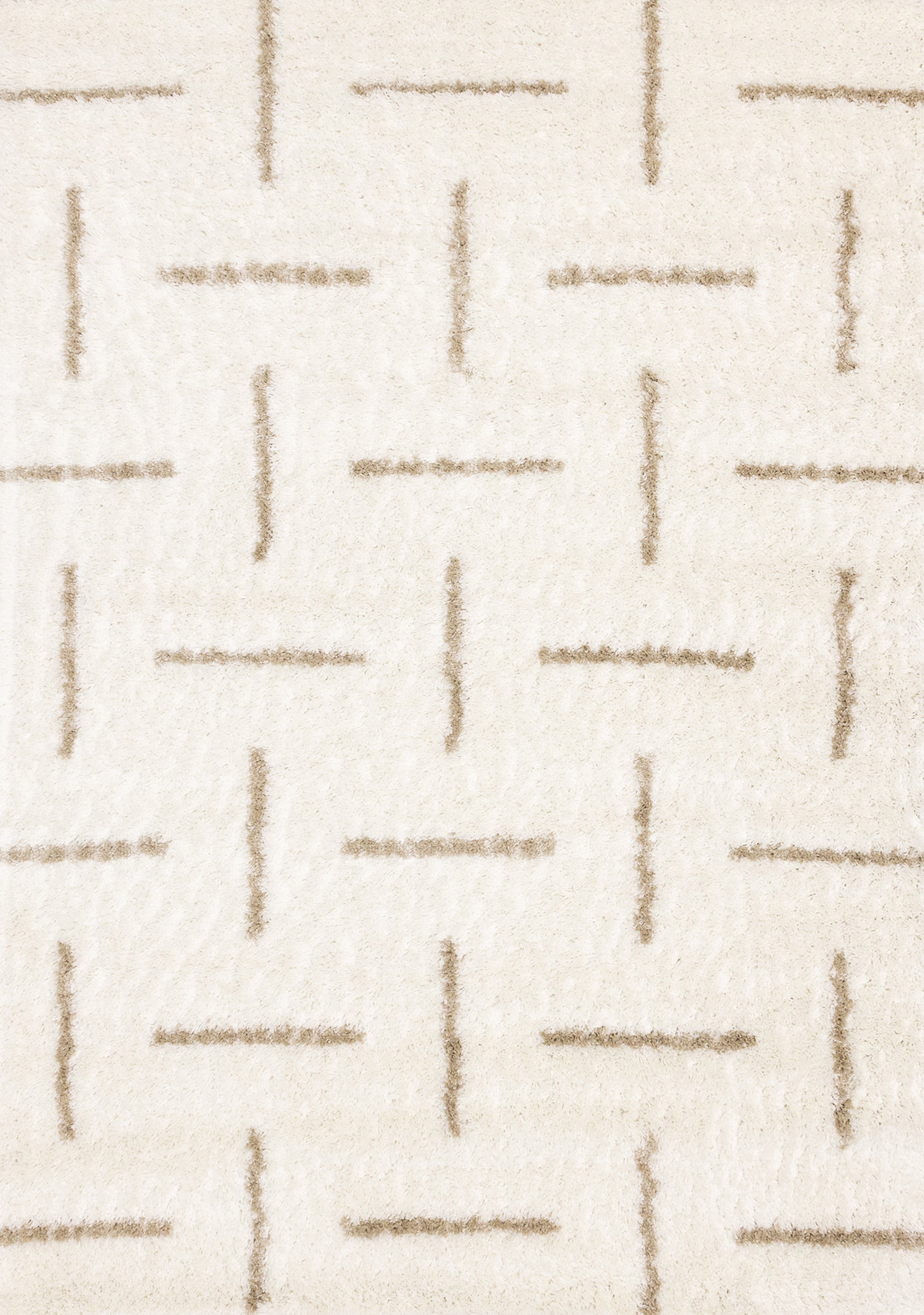 Pascal Cream Beige Scattered Lines Rug