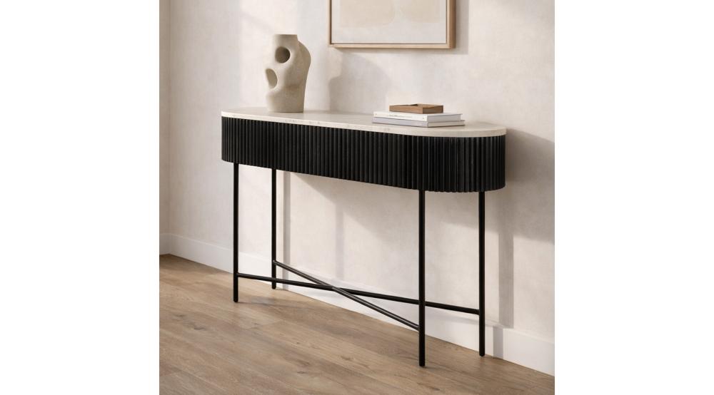 Reyna Console Table, 39" with Drawers