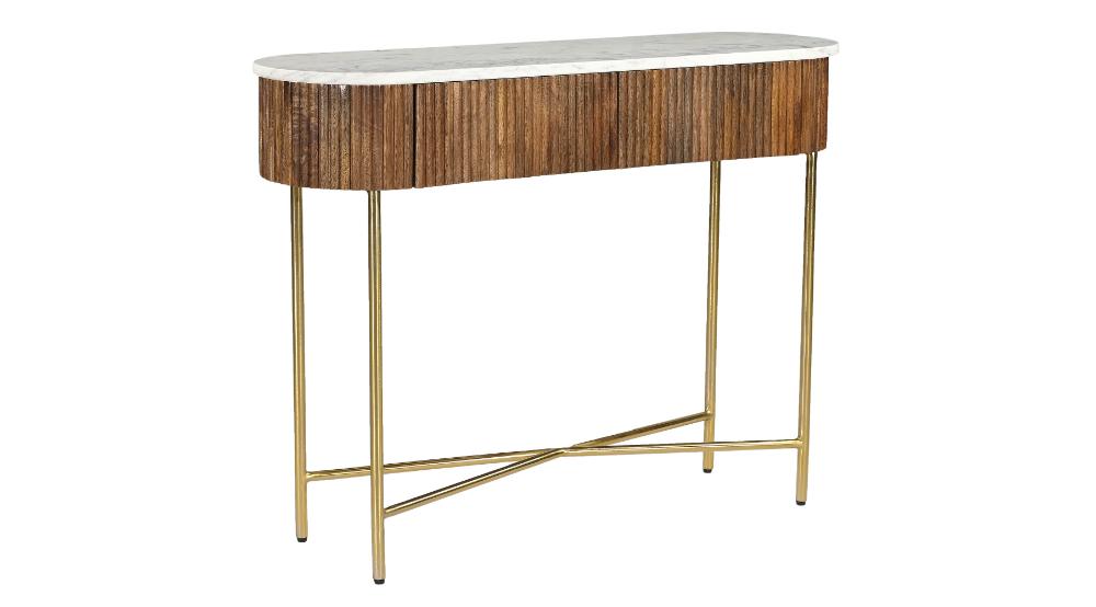 Reyna Console Table, 39" with Drawers