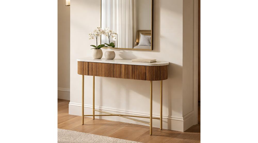 Reyna Console Table, 39" with Drawers