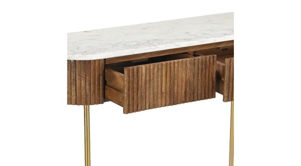Reyna Console Table, 39" with Drawers