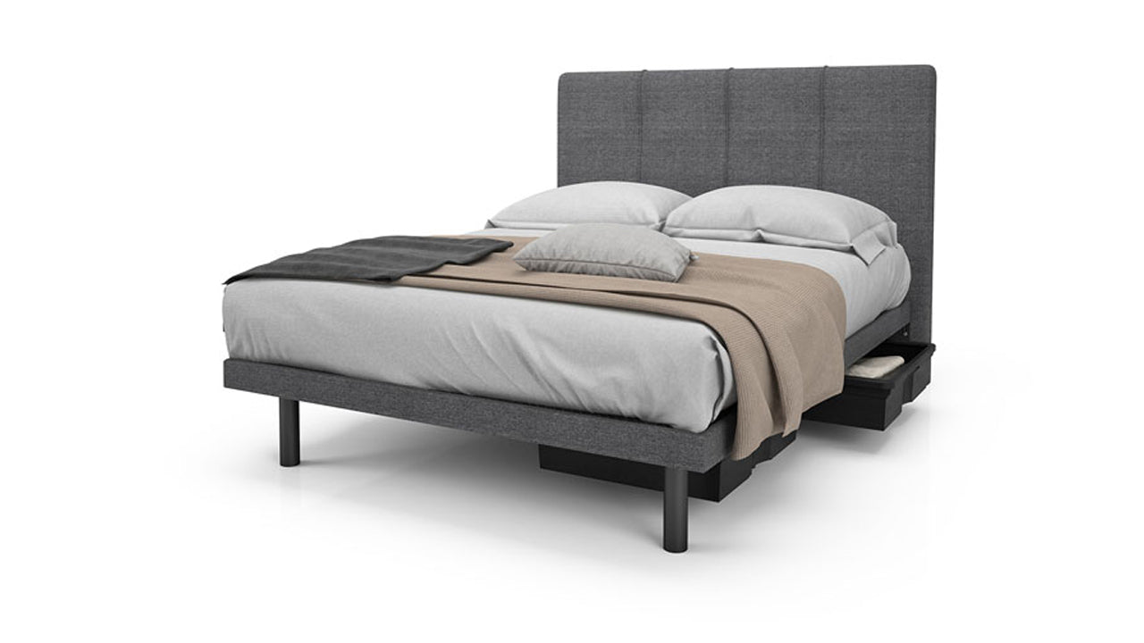 Reflexx Platform Bed Base with Lucas Headboard