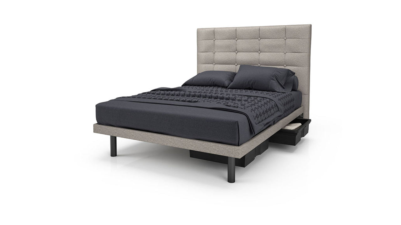 Reflexx Platform Bed Base with Ocean Headboard