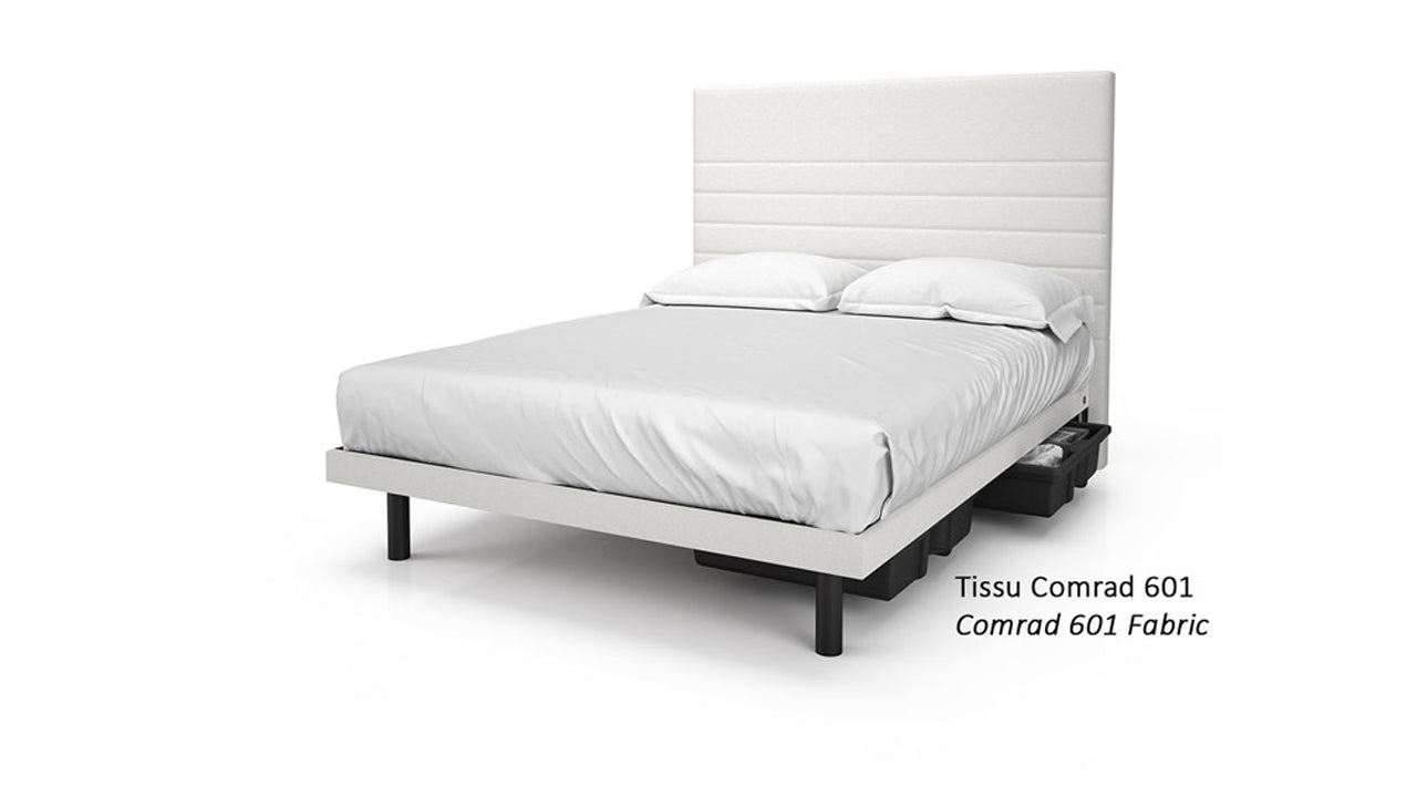 Reflexx Platform Bed Base with Sunset Headboard