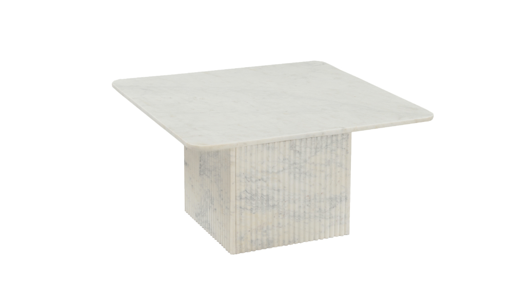 Roland Square Coffee Table in White