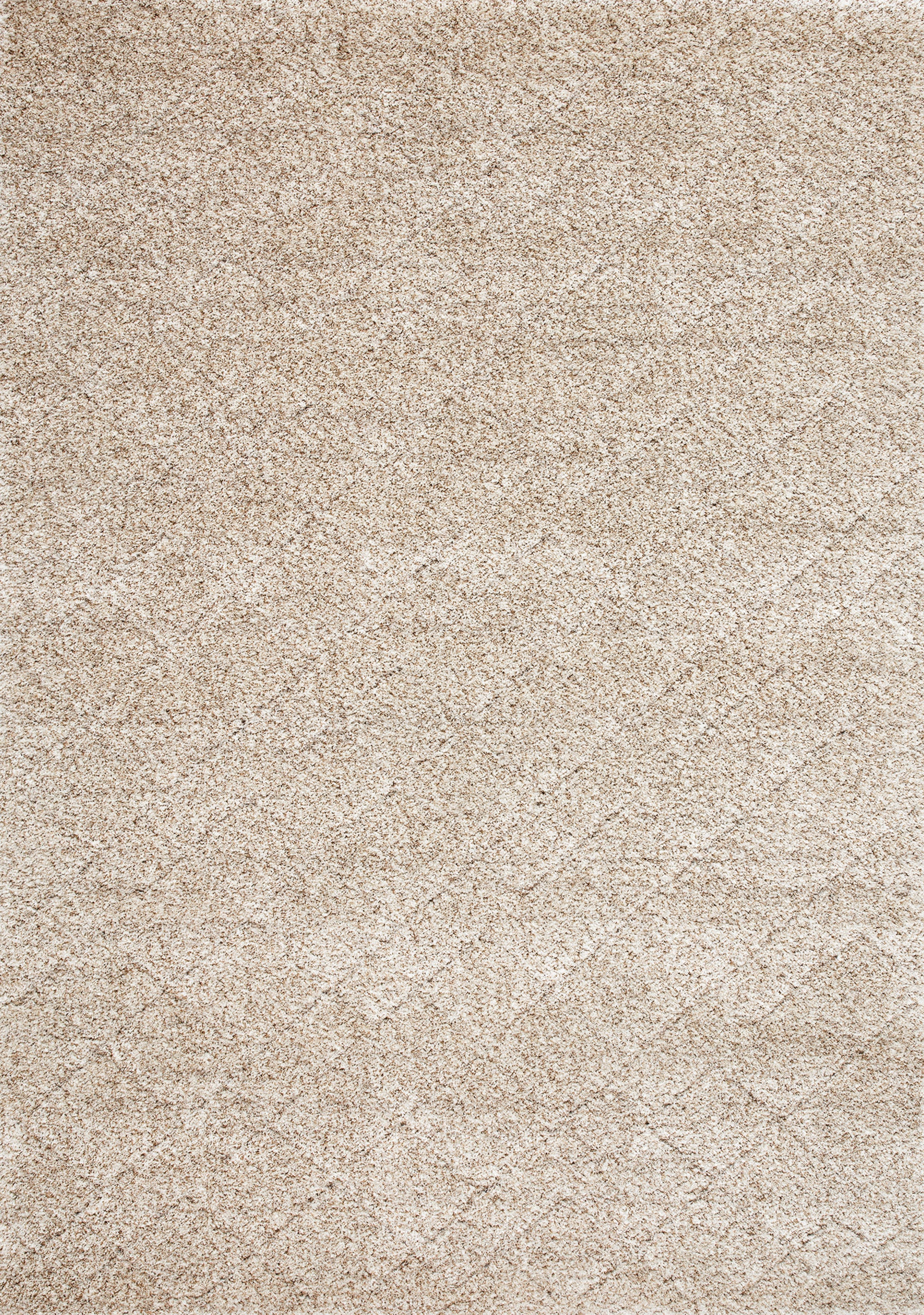 Roman Beige Soft Touch Rhombus Pattern Rug