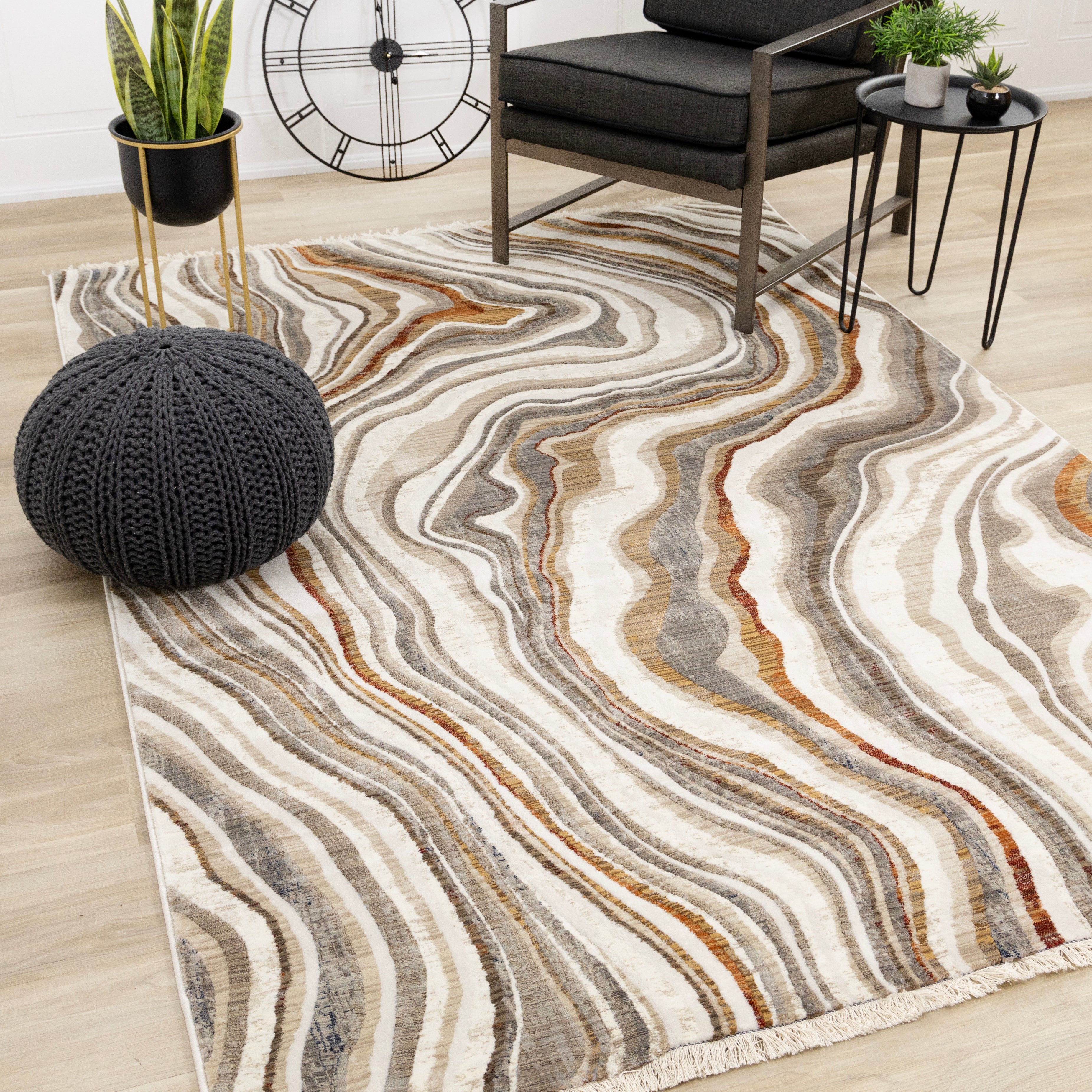 Samira Curvy Waves Rug