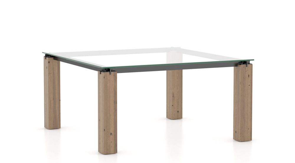 Square Glass Table – Legs LE