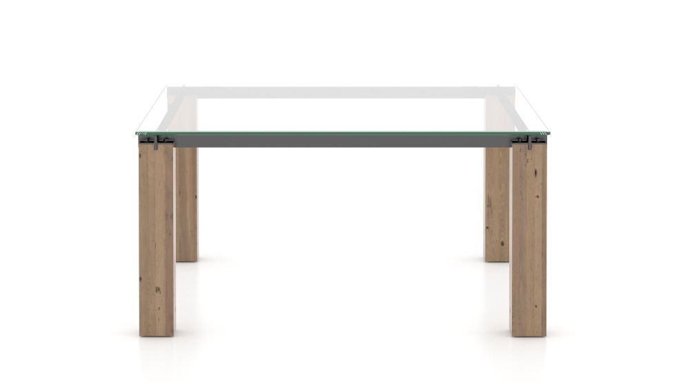Square Glass Table – Legs LE