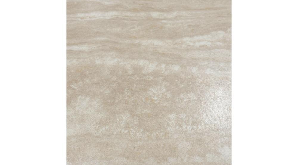 Thalia Round Dining Table, 47" in Ivory & Travertine