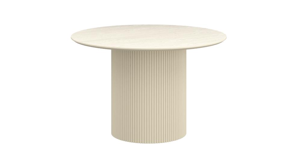 Tovas and Amara 5pc Dining Set - Ivory Table and Beige Chairs