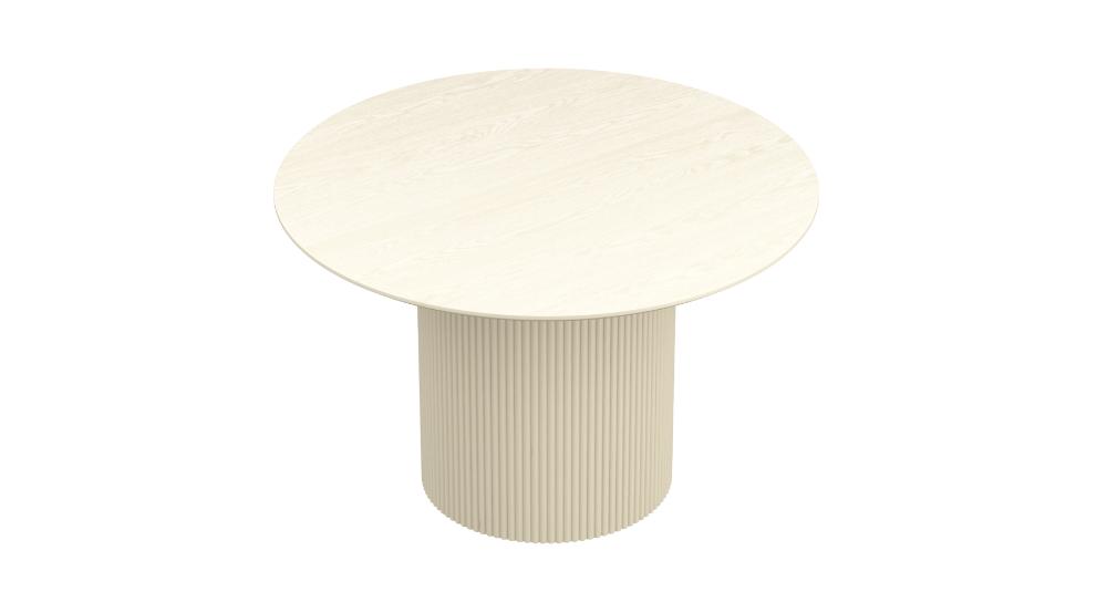 Tovas and Amara 5pc Dining Set - Ivory Table and Beige Chairs