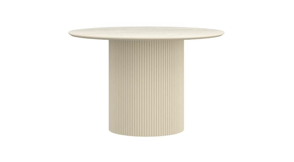 Tovas and Amara 5pc Dining Set - Ivory Table and Beige Chairs