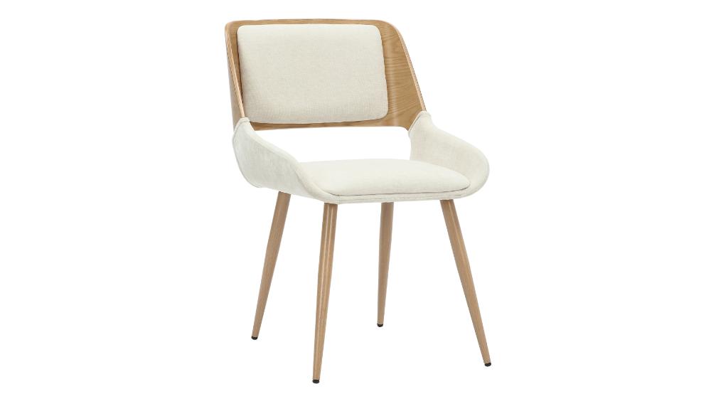 Tovas and Hudson 5pc Dining Set - Natural Table and Beige Chairs
