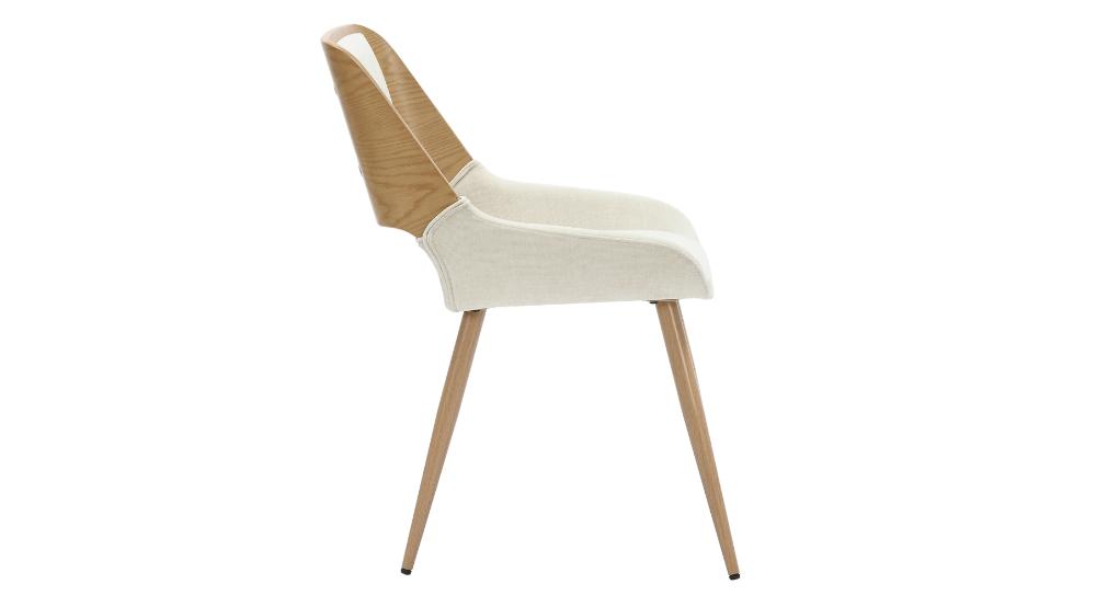 Tovas and Hudson 5pc Dining Set - Natural Table and Beige Chairs