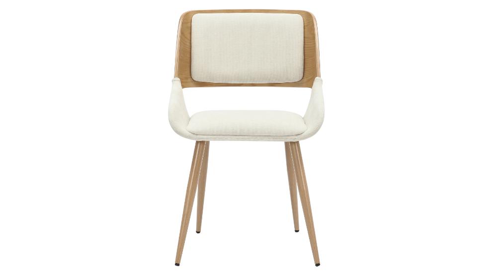 Tovas and Hudson 5pc Dining Set - Natural Table and Beige Chairs