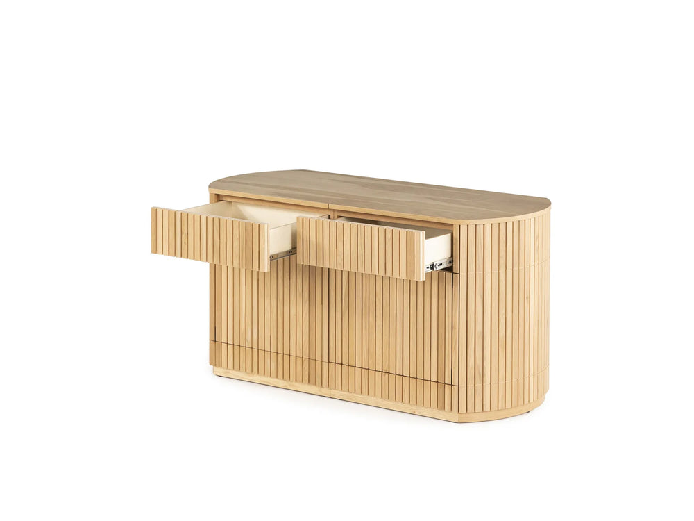 Transformer Round Sideboard - Panel Storage