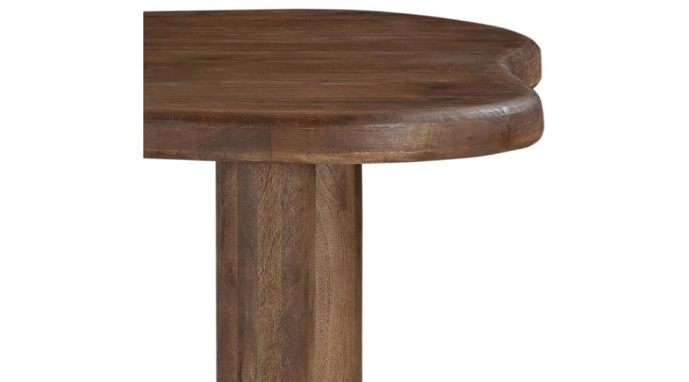 Zaloa and Auggie 9pc Dining Set - Walnut Table and Black Chairs