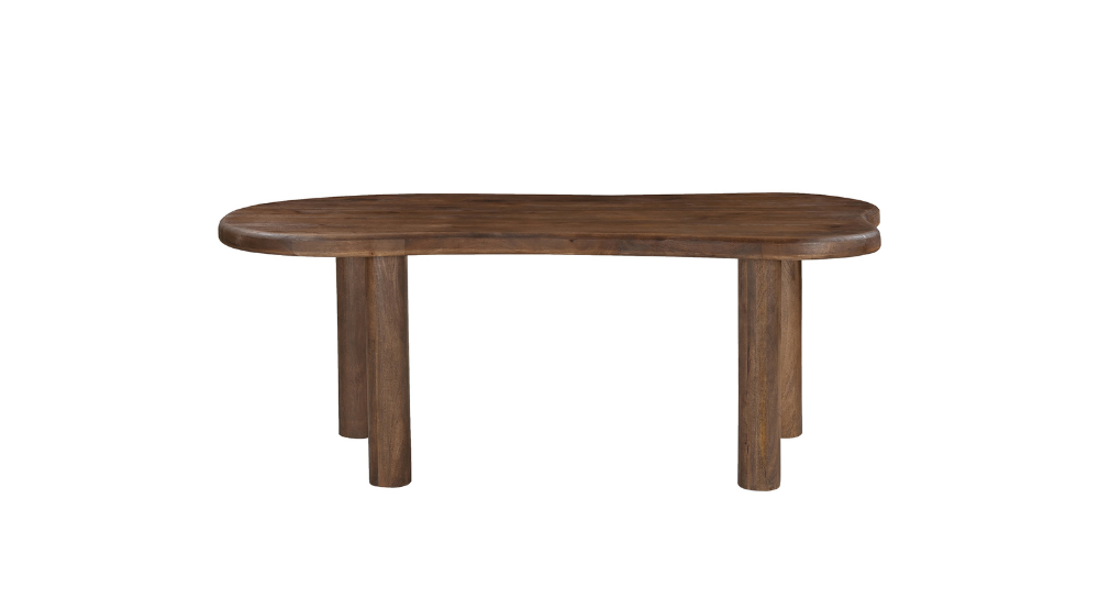 Zaloa and Noelle and Titani 7pc Dining Set - Walnut Table and Beige Chairs