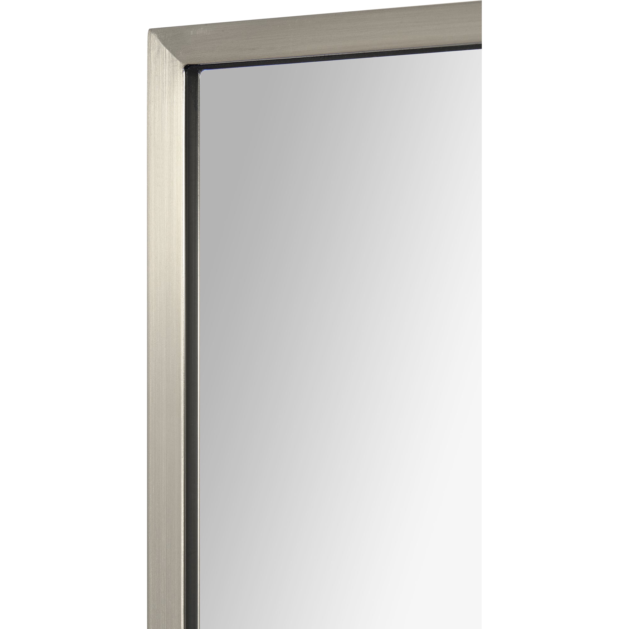 Roderick 35.5" Tall Rectangle Wall Mirror, Grey - Detail Image - MT2453
