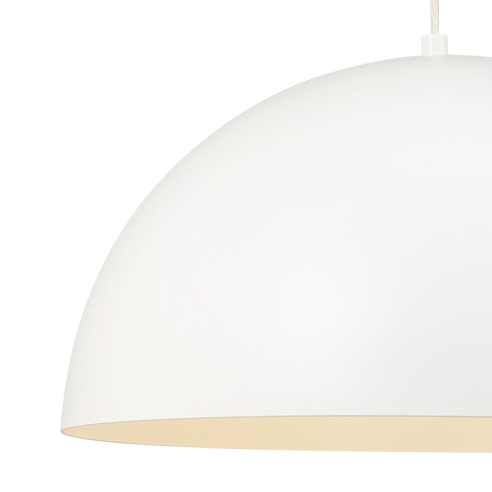 Ozona 27.5" Wide 1-Light Chandelier, Matte Off-White - Detail Image - LPC4480