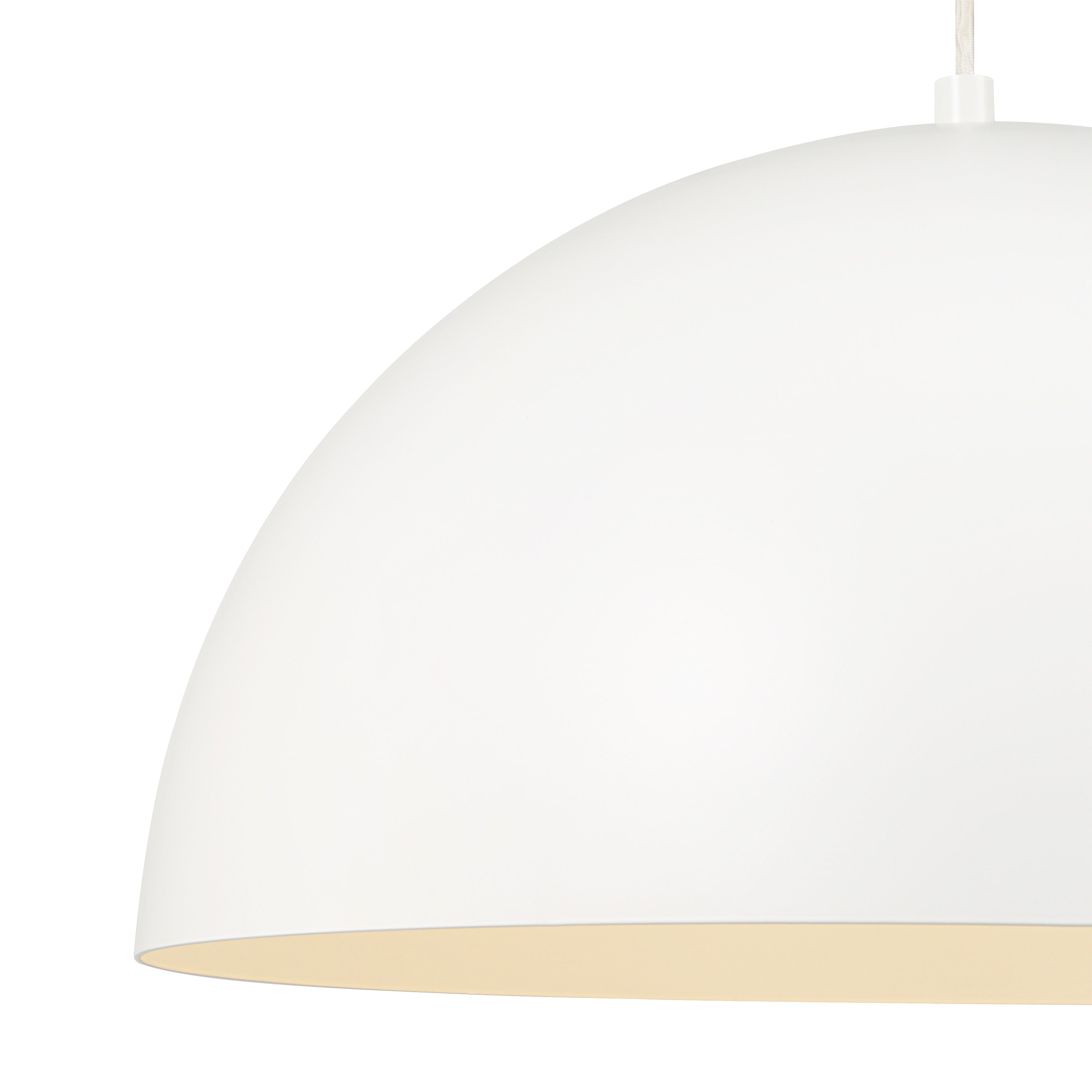 Ozona 27.5" Wide 1-Light Chandelier, Matte Off-White - Detail Image - LPC4480
