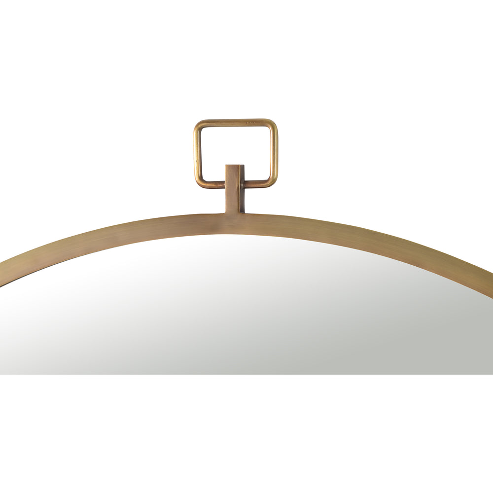 Azam 34" Tall Round Wall Mirror, Yellow - Detail Image - MT2356