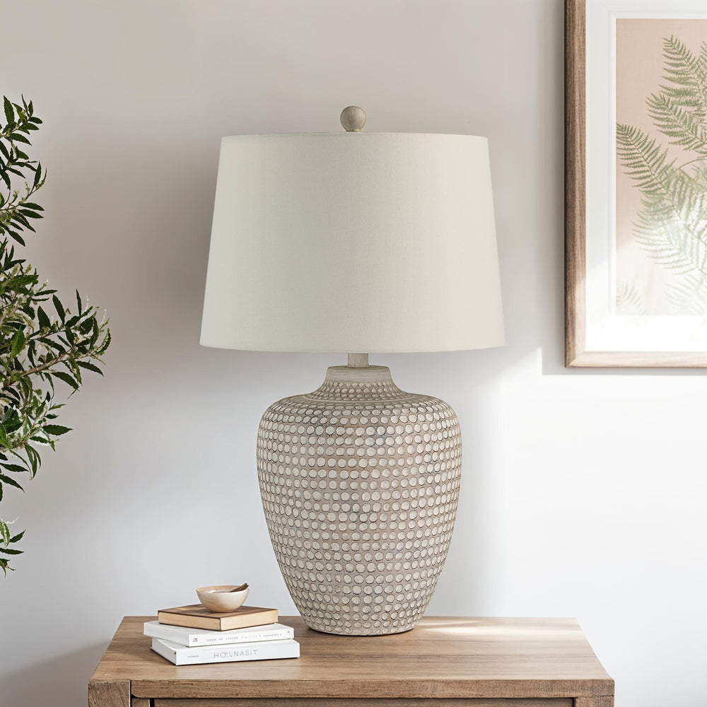 Albacete 25" Height Table Lamp, Cream - Lifestyle Image - LPT1316
