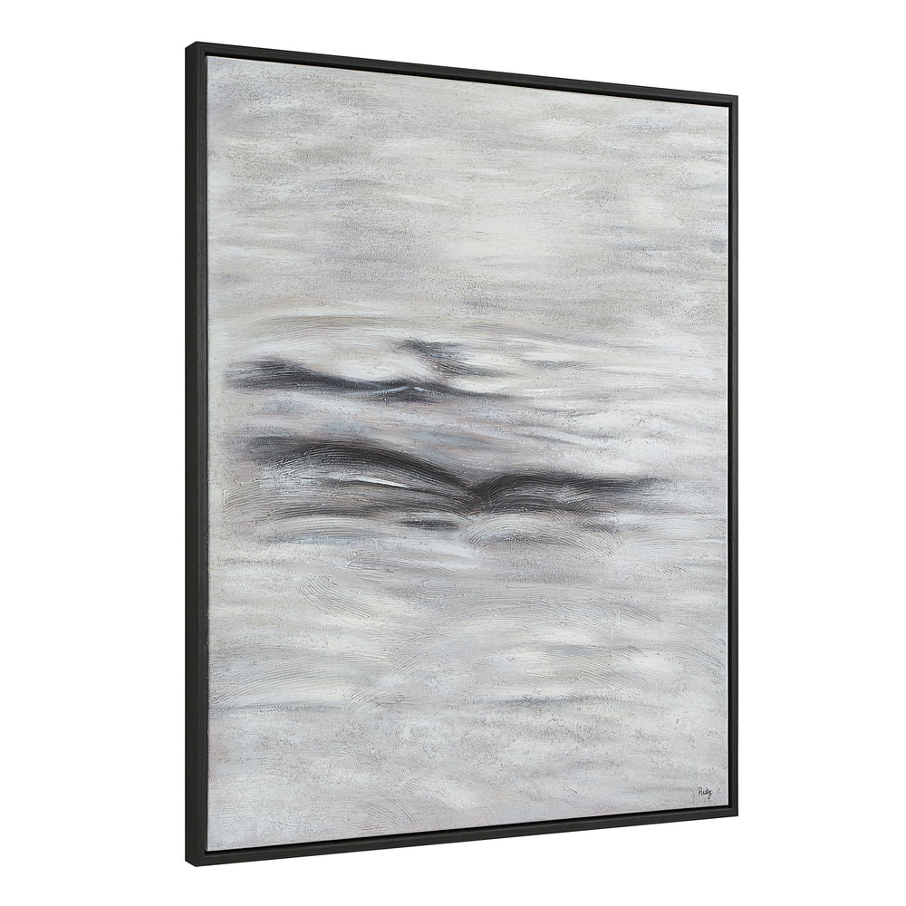 Baelish 60" H x 50" W Canvas Art, Grey - Angle Image - OL2187
