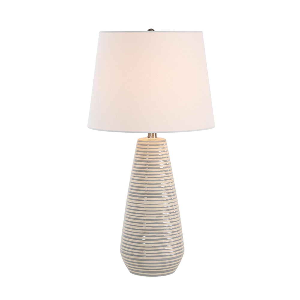 Pera 26.25" Height Table Lamp, Grey - Angle Image - LPT1344