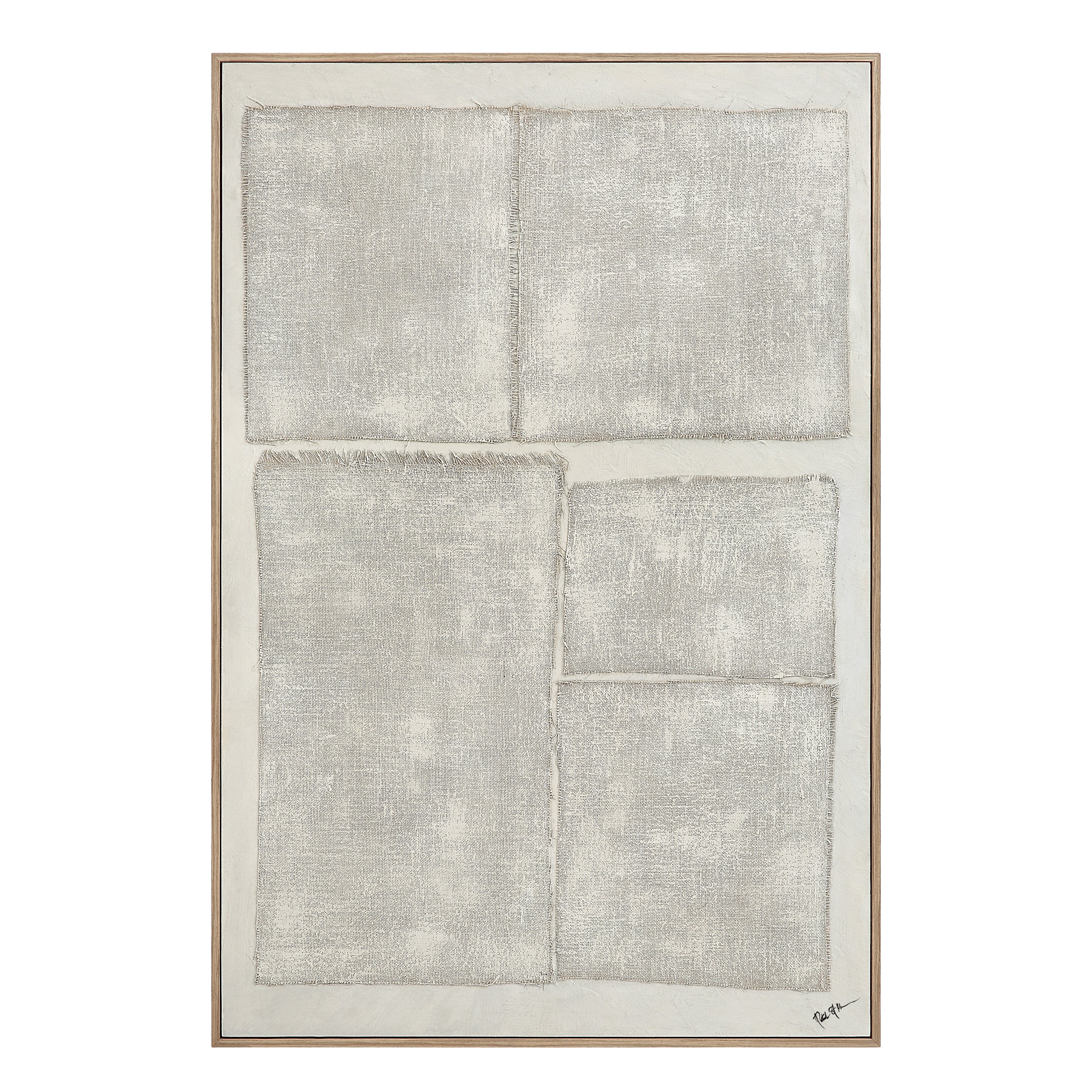 Picardy 60.3" Wide Wall Art with Wood Frame, Oak - Main Image - W6745