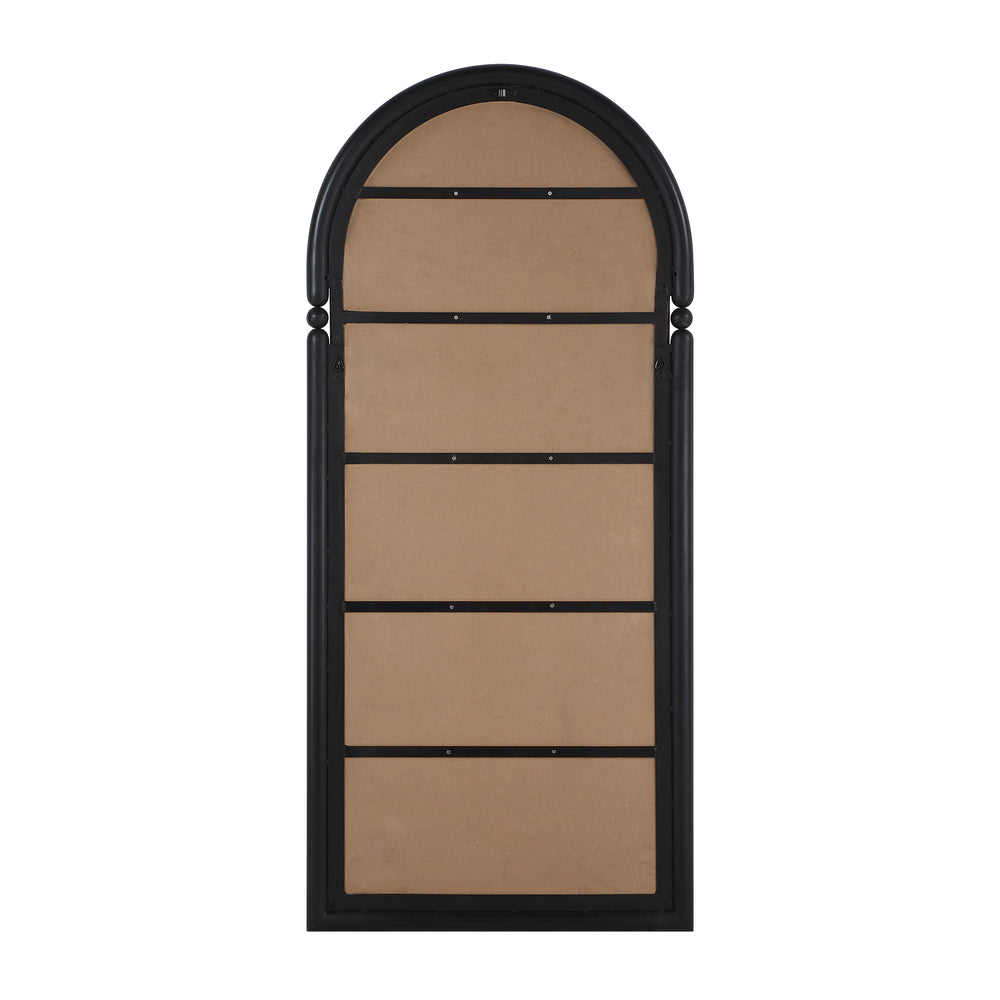 Arcade 76" H x 34" W Wall Mirror, Black - Backing Image - MT2756