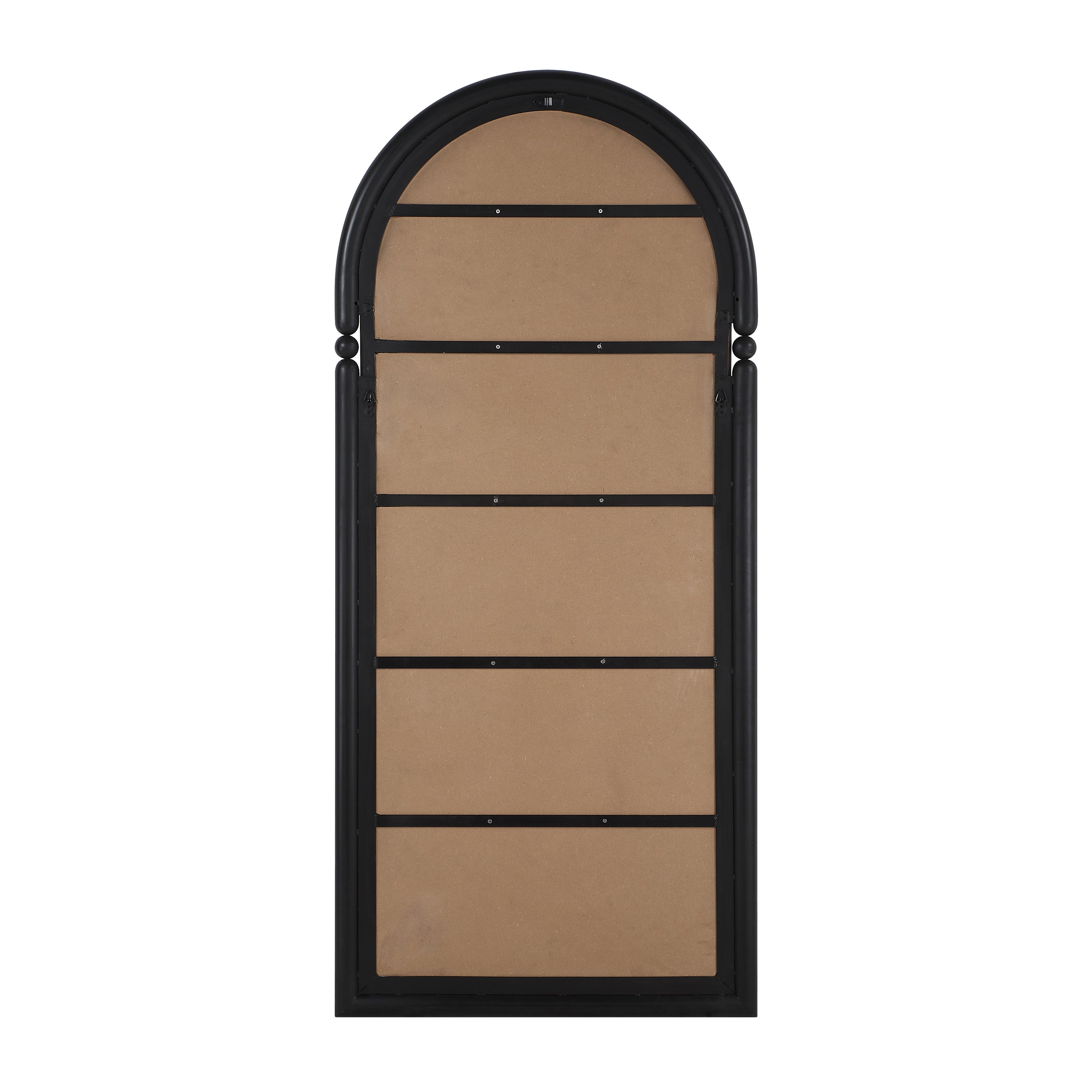 Arcade 76" H x 34" W Wall Mirror, Black - Backing Image - MT2756